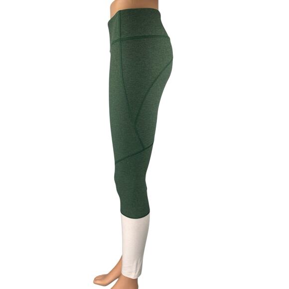 Outdoor Voices Women's Green Colorblock Yoga Workout Athletic Leggings Pants S - Picture 2 of 4